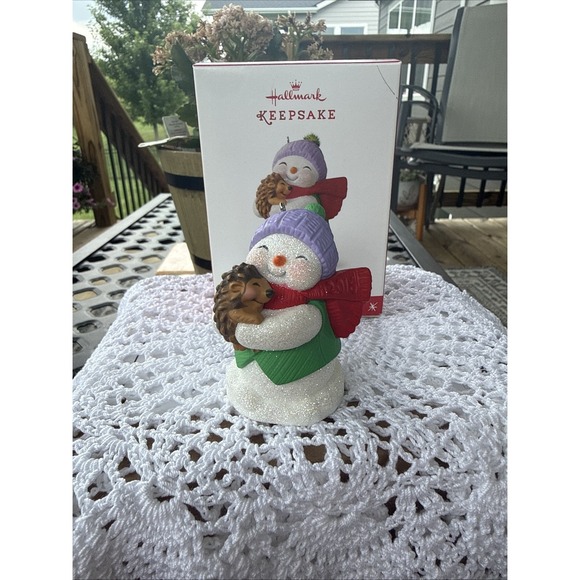 Hallmark Other - 2016 Hallmark Keepsake Ornament Snow Buddies 19th In Series Snowman Hedgehog